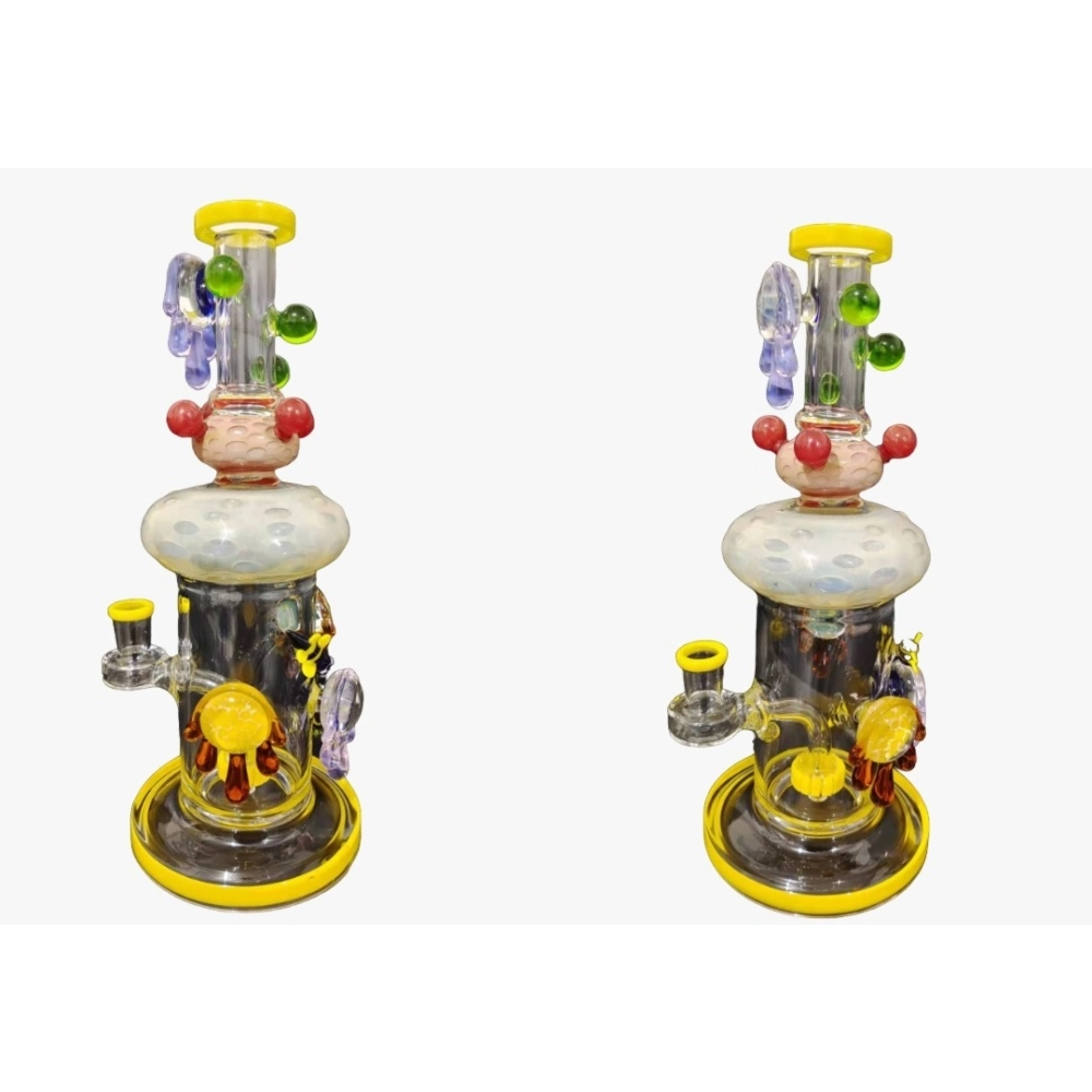 WATERPIPE GREEN HONEY DRIP WITH BEE 11INCH