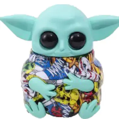 [Q-1289-02] BABY YODA GRINDER (63MM Design Bottom)