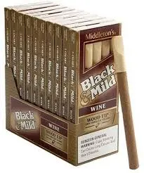 [Q-1394-05] BLACK & MILD CIGARS 5PK (Wine Wood Tip 5-Pack)