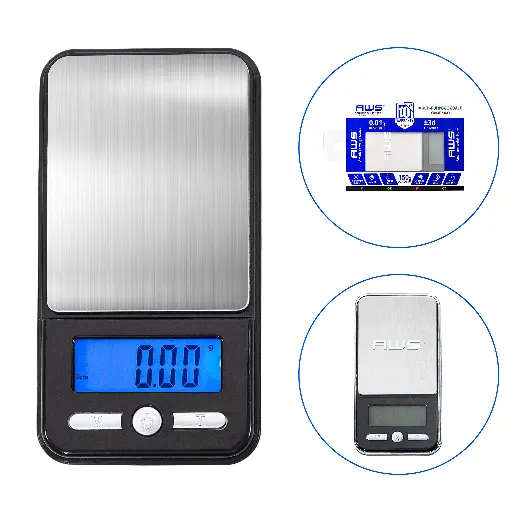 [Q-1255-04] SCALE AWS 150G X 0.01G POCKET SCALE (Camo Blue)