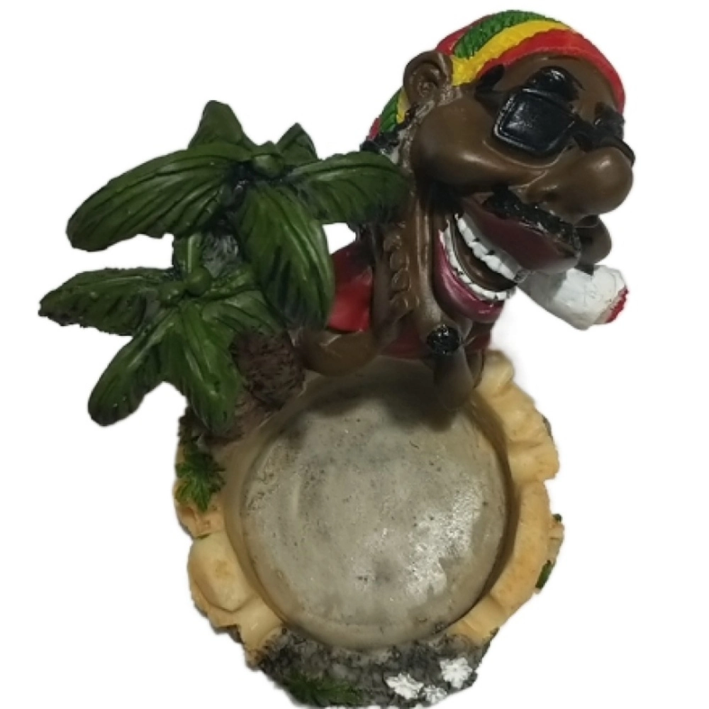 [Q-1003-13] 10CM RESIN ASHTRAY BOB MARLEY  (Design 13)