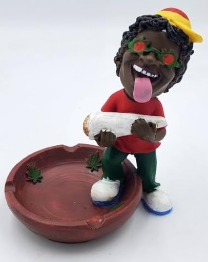 [Q-1003-15] 10CM RESIN ASHTRAY BOB MARLEY  (Design 15)