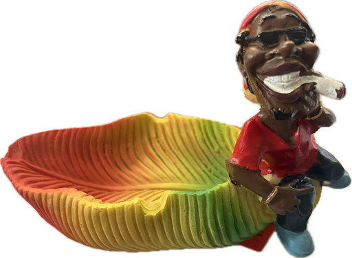 [Q-1003-17] 10CM RESIN ASHTRAY BOB MARLEY  (Design 18)