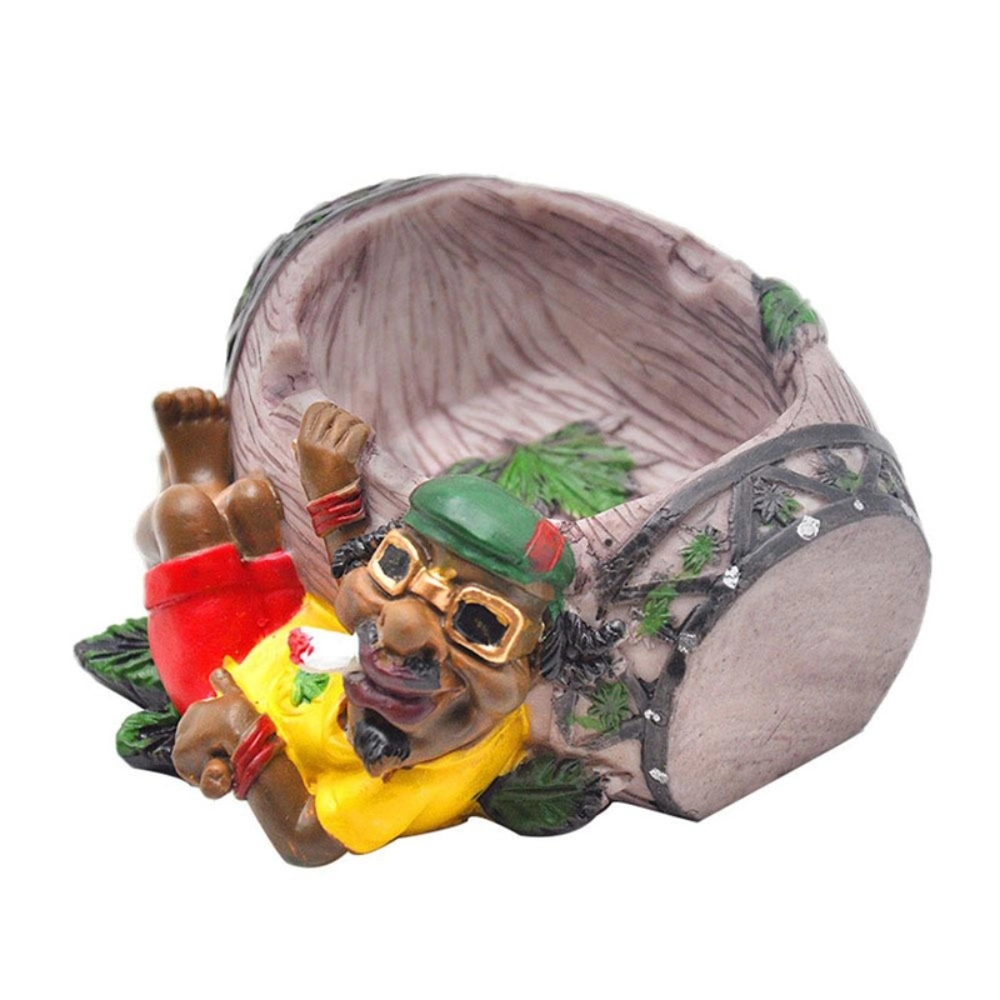 [Q-1003-18] 10CM RESIN ASHTRAY BOB MARLEY  (Design 19)