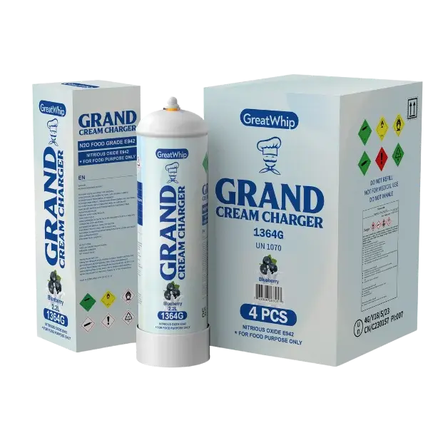 [Q-2292-03] GREAT WHIP 1364G N2O TANKS 2.2L FLAVOR 4PK (Blueberry)