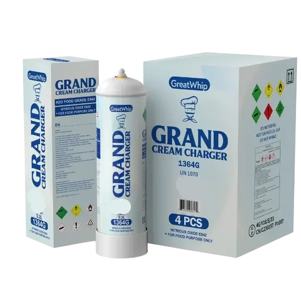 [Q-2292-01] GREAT WHIP 1364G N2O TANKS 2.2L FLAVOR 4PK (Original)