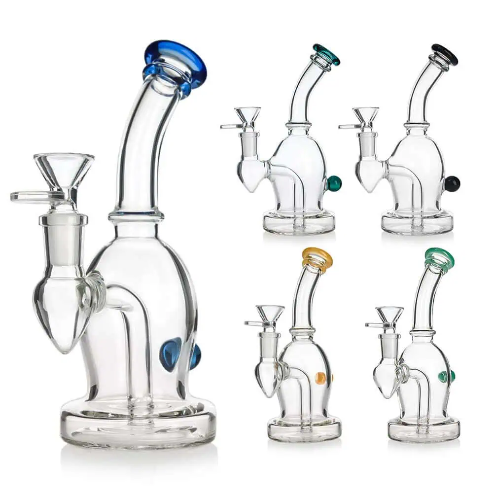 WATERPIPE 7.3" COLORED WITH HANDLE