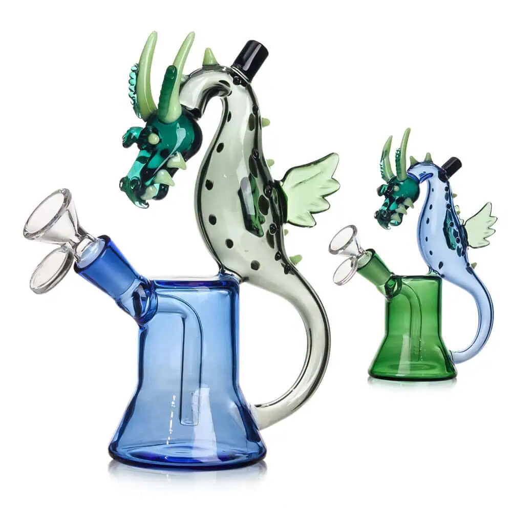 WATERPIPE 7.5" DINASAUR DAB RIG ASSORTED COLOR