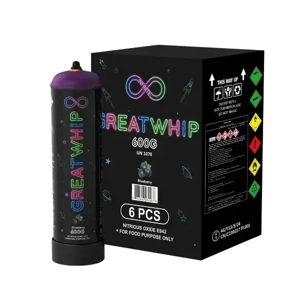 [Q-2298-06] GREAT WHIP INFINITE 0.95L STEEL TANK 6PC (Blueberry)