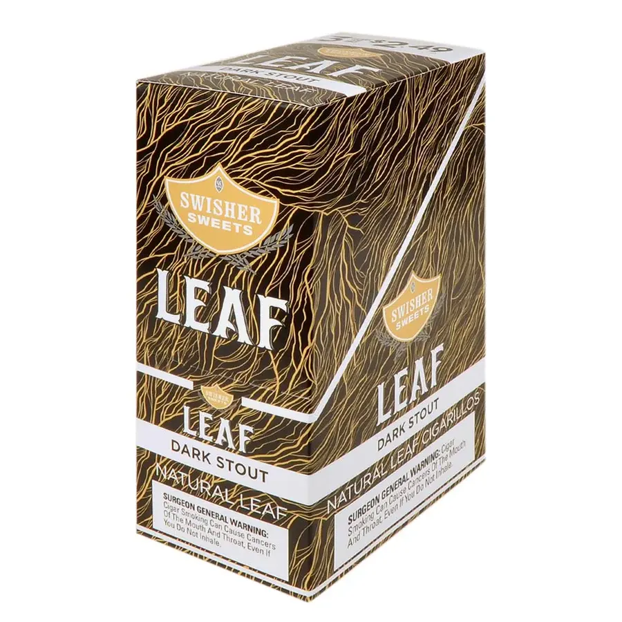 [Q-3648-02] SWISHER SWEET LEAF 3/2.49 10/3PK (DARK STOUT)