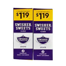 [Q-3644-11] SWISHER SWEET 2/1.19 30/2PK (Grape)