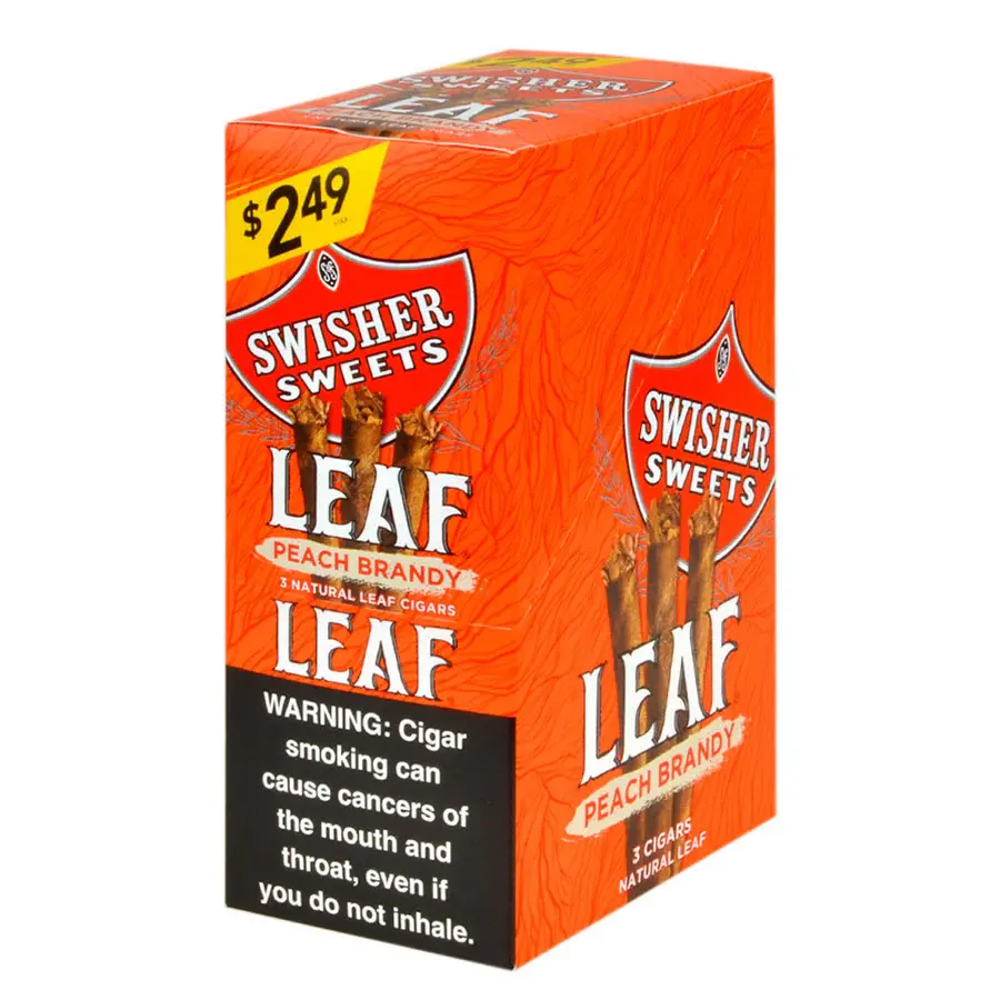 [Q-3648-04] SWISHER SWEET LEAF 3/2.49 10/3PK (Peach Brandy)