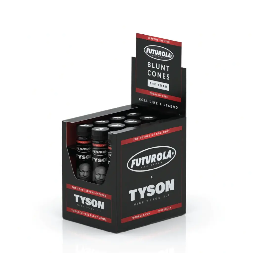 FUTUROLA X TYSON TOBACCO-FREE [12-PACK BOX] BLUNT CONES 