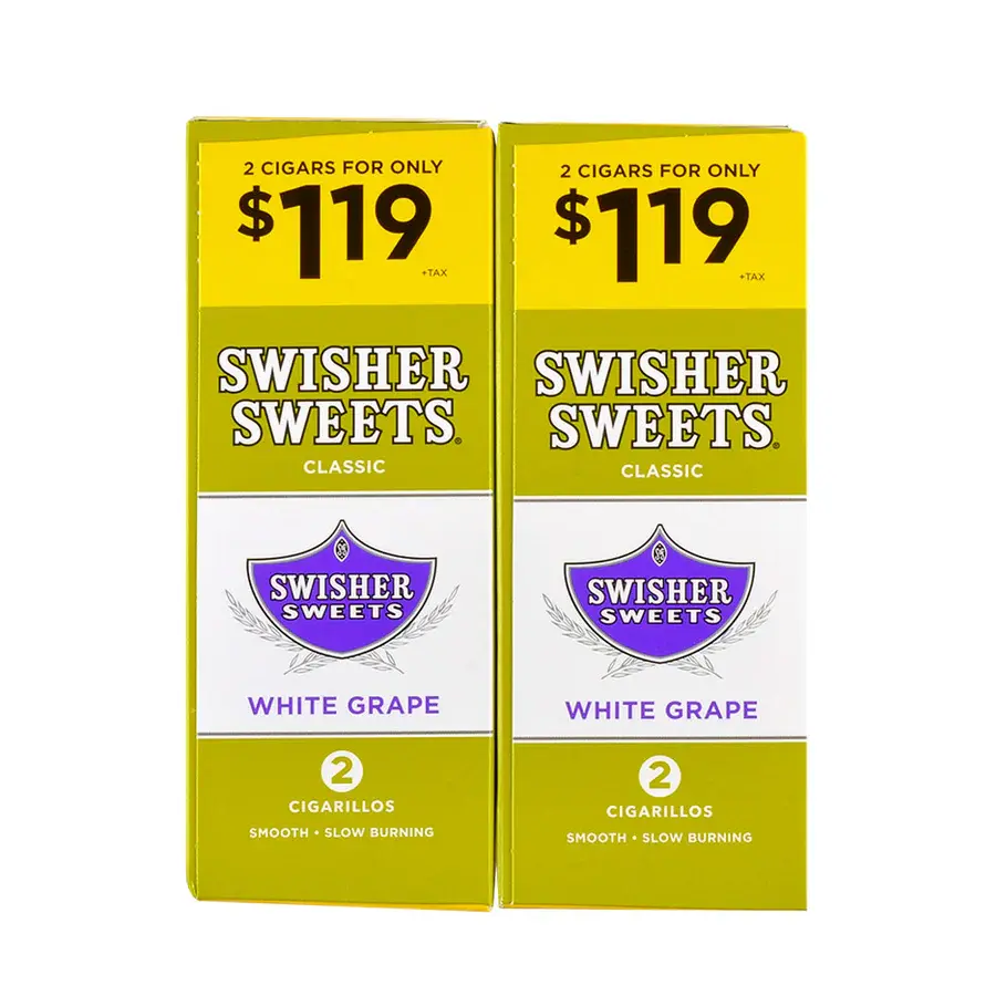 [Q-3644-15] SWISHER SWEET 2/1.19 30/2PK (White Grape)