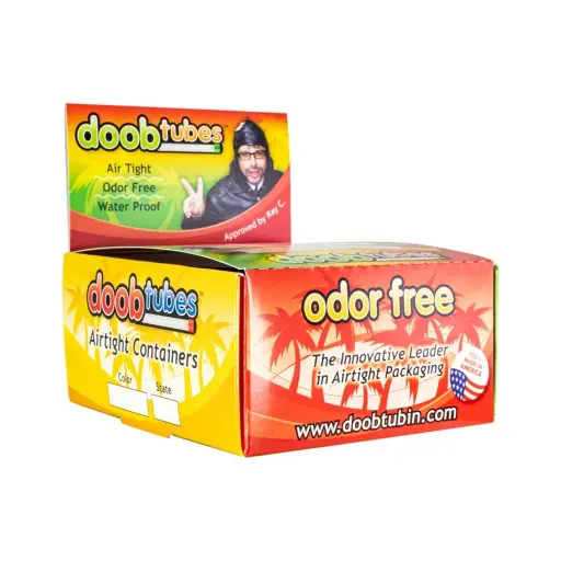 [Q-1756] DOOB TUBES LARGE 25 PER DISPLAY (WHITE W/COLOR)