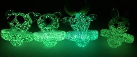 [Q-4226-03] CARB CAP 3PK  fmp (BEAR GLOW IN THE DARK)