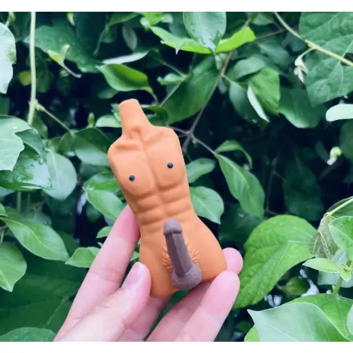 [Q-4339-01] SILICONE HAND PIPE   (MEN BUDDY)