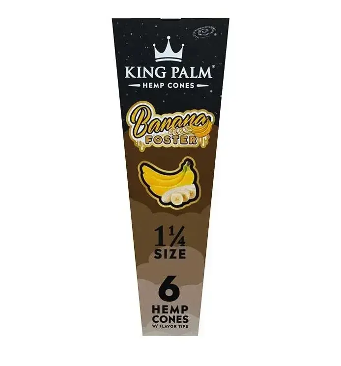 KING PALM HEMP CONES  1 1/4 6PK