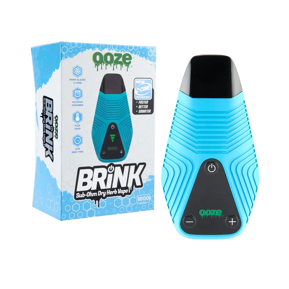 [Q-4648-05] Ooze Brink Dry Herb Vaporizer 1800Mah (Sapphire Blue)