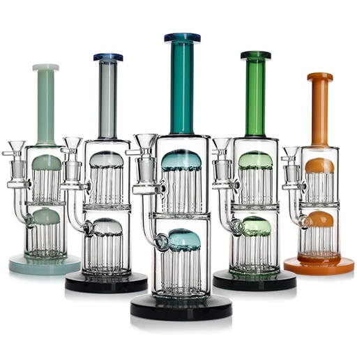 [Q-4658-02] WATERPIPE 12" MIXED COLOR (RAINFORCED 10ARM PERC)