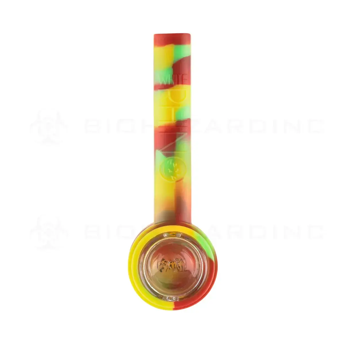 [Q-4685-03] WHITE RHINO FLIP HANDPIPE TO STRAW (RASTA)