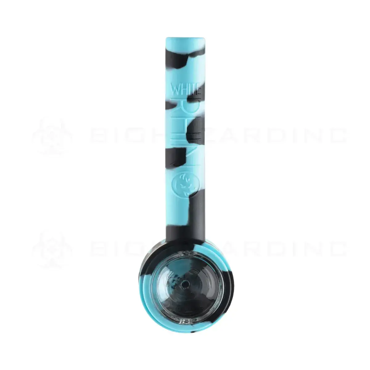 [Q-4685-04] WHITE RHINO FLIP HANDPIPE TO STRAW (TURQUOISE BLACK)