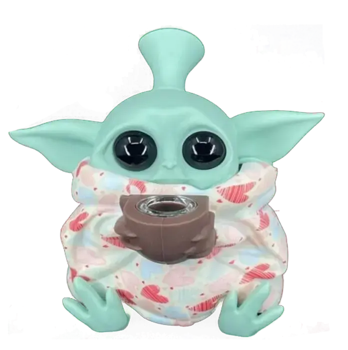 [Q-3362-05] SILICONE BABY YODA - ASSORTED DESIGN (Hearts)