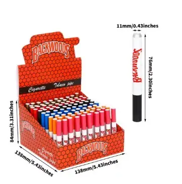 [Q-1587-02] CHILLUM 10 DIFFERENT DESIGNS 40ct Box (Backwoods)