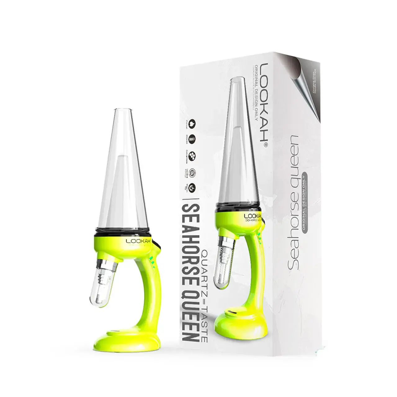[Q-4782-01]  Lookah Seahorse Queen 800mAh VV Electric Nectar Collector (Neon Green)