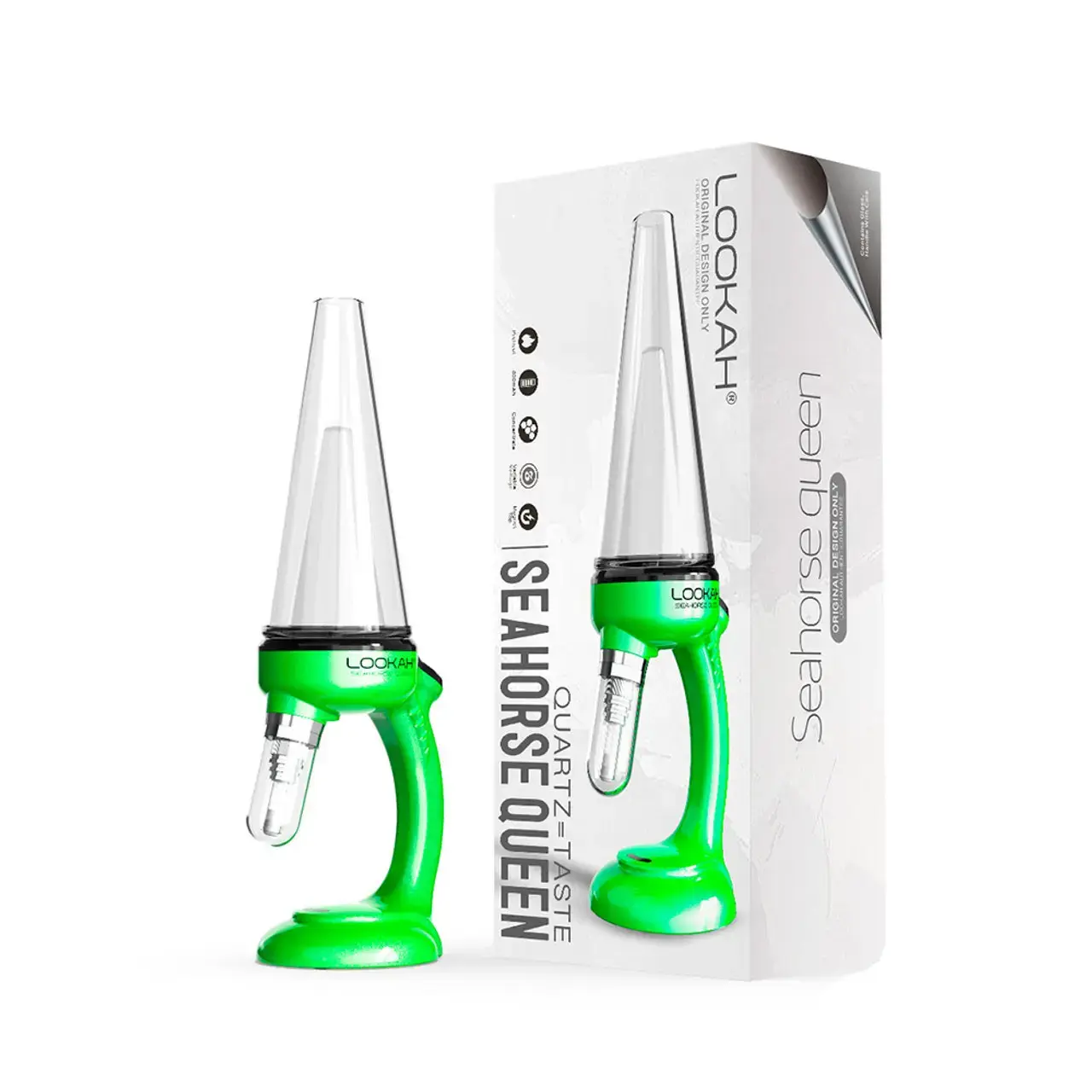 [Q-4782-04]  Lookah Seahorse Queen 800mAh VV Electric Nectar Collector (Green)