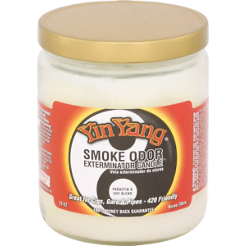[Q-3568-32] SMOKE ODOR CANDLE 13OZ (Yin Yang)