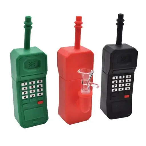 [Q-3428] SILICONE HAND PIPE PHONE