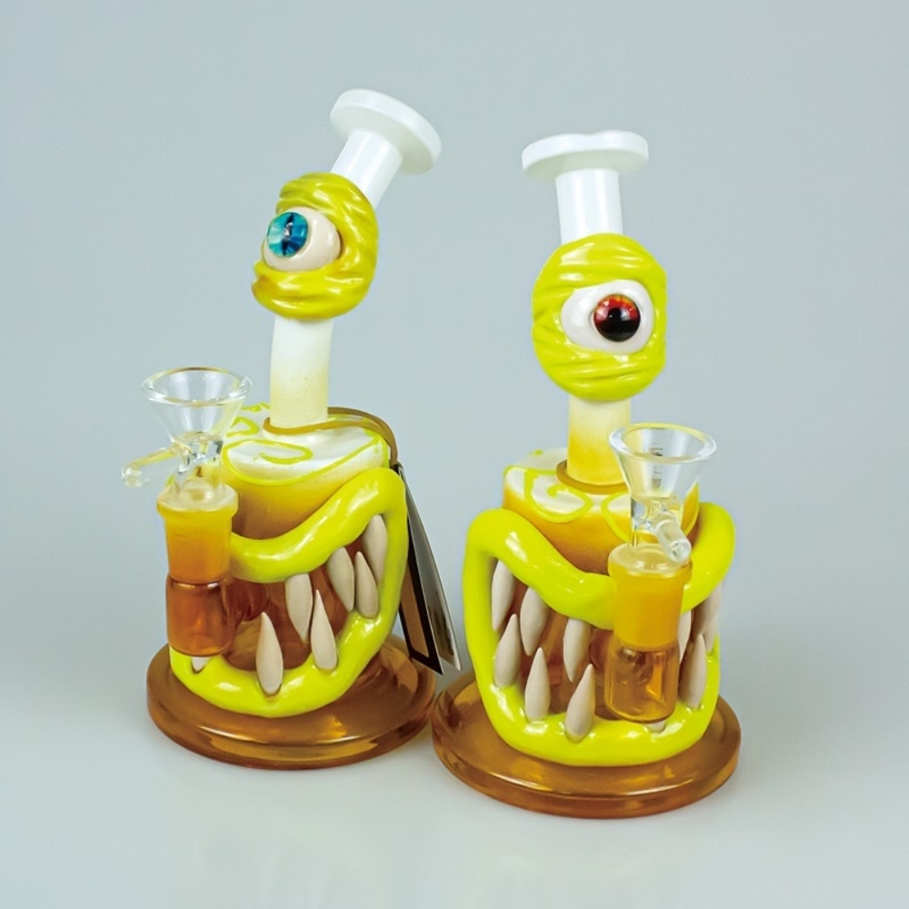 [Q-3994] WATERPIPE MONSTER WITH MUSHROOM HEAD ASSORTED COLOR