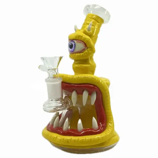 [Q-4000] WATERPIPE SMALL SIZE - YELLOW MONSTER MUSHROOM