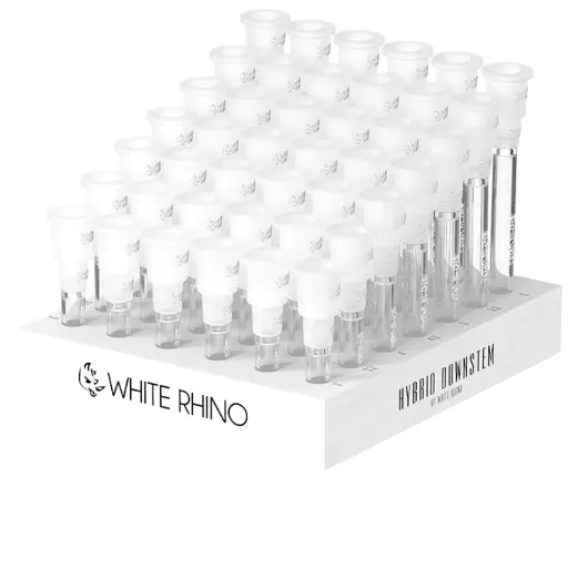 [Q-4033] WHITE RHINO HYBRID DOWNSTEM - 49 COUNT DISPLAY