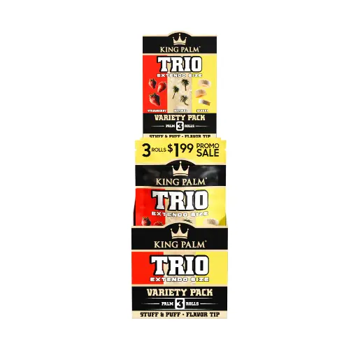 King Palm Extendo Size Trio Leaf Tubes 3 for $1.99 - 15ct 